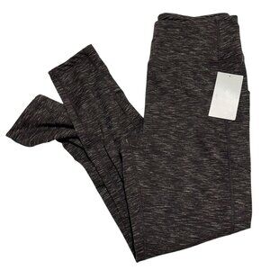 Soul + Sky Stitch Fix Size L Coffee Brown Cold Weather Leggings Side Pocket NWT